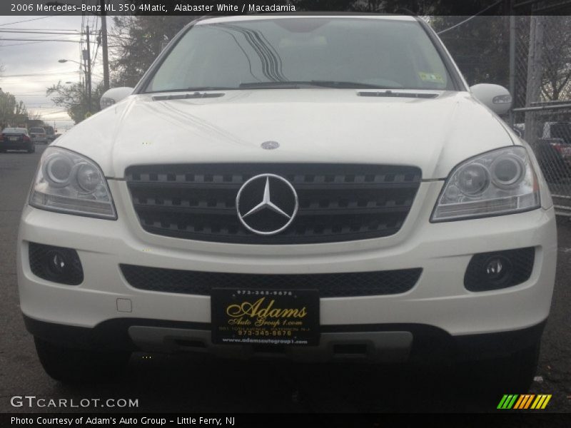 Alabaster White / Macadamia 2006 Mercedes-Benz ML 350 4Matic