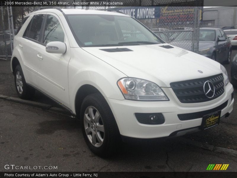 Alabaster White / Macadamia 2006 Mercedes-Benz ML 350 4Matic