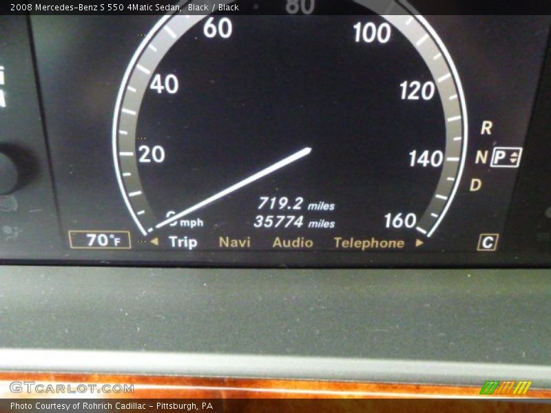 Black / Black 2008 Mercedes-Benz S 550 4Matic Sedan