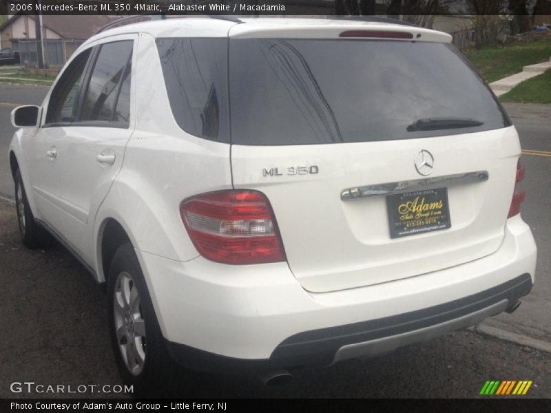 Alabaster White / Macadamia 2006 Mercedes-Benz ML 350 4Matic