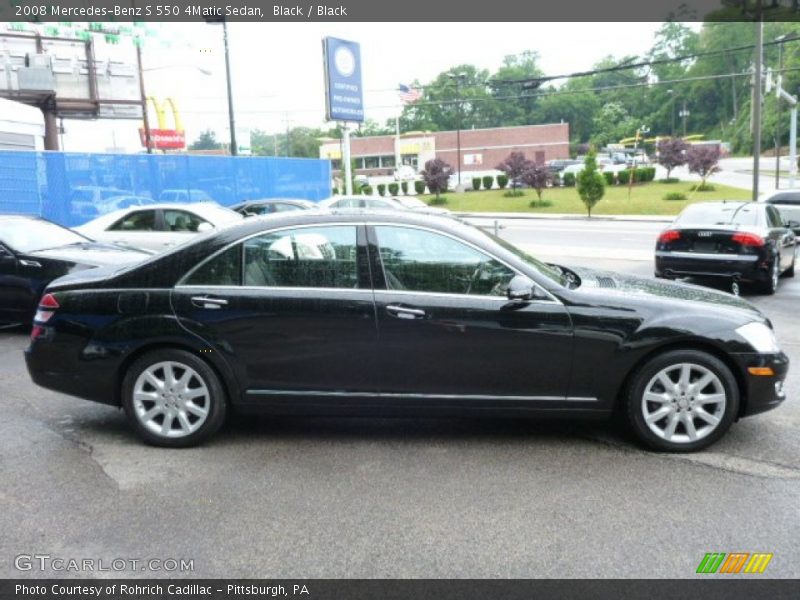Black / Black 2008 Mercedes-Benz S 550 4Matic Sedan
