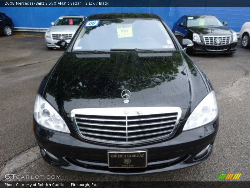 Black / Black 2008 Mercedes-Benz S 550 4Matic Sedan