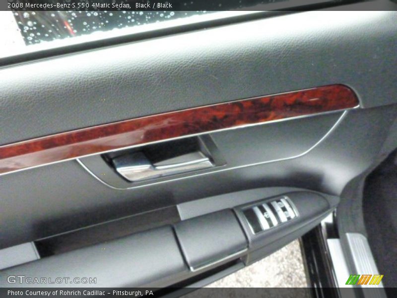 Black / Black 2008 Mercedes-Benz S 550 4Matic Sedan