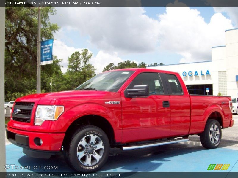 Race Red / Steel Gray 2013 Ford F150 STX SuperCab