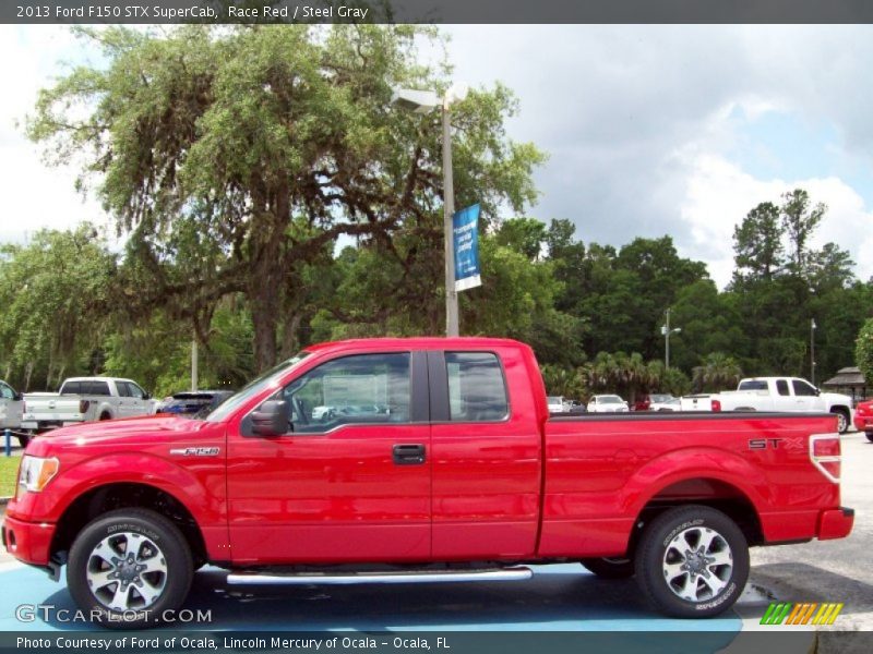 Race Red / Steel Gray 2013 Ford F150 STX SuperCab