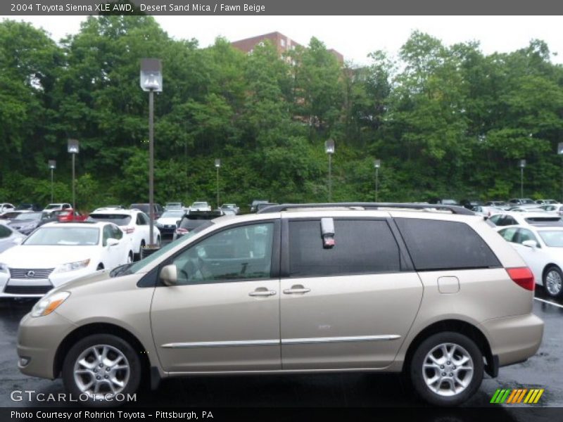Desert Sand Mica / Fawn Beige 2004 Toyota Sienna XLE AWD