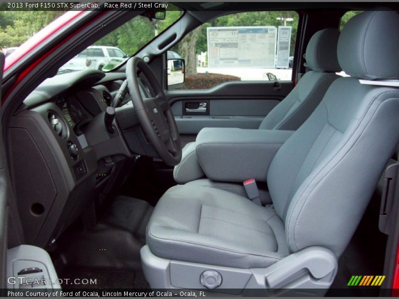 Race Red / Steel Gray 2013 Ford F150 STX SuperCab