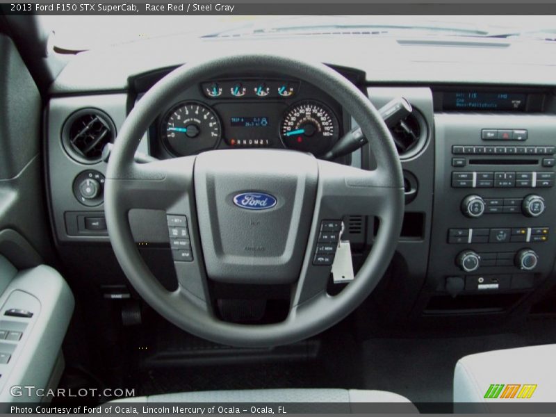Race Red / Steel Gray 2013 Ford F150 STX SuperCab