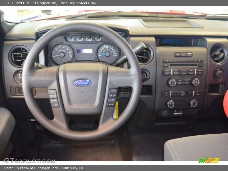 Race Red / Steel Gray 2013 Ford F150 STX SuperCab