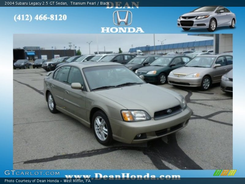 Titanium Pearl / Black 2004 Subaru Legacy 2.5 GT Sedan
