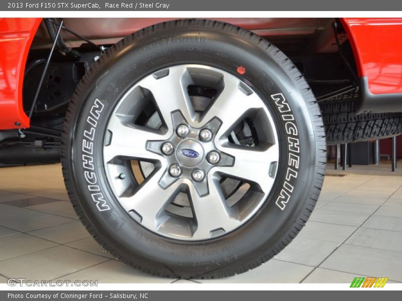 Race Red / Steel Gray 2013 Ford F150 STX SuperCab