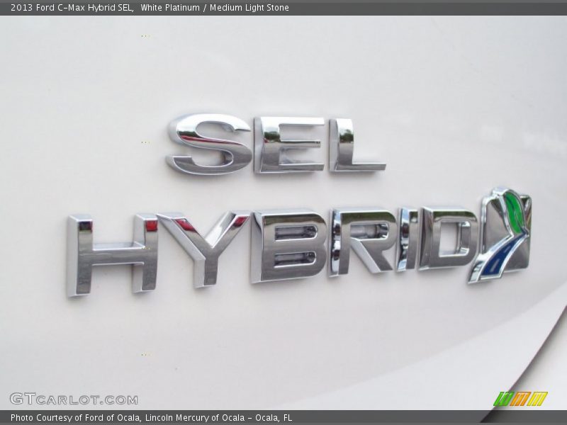 White Platinum / Medium Light Stone 2013 Ford C-Max Hybrid SEL