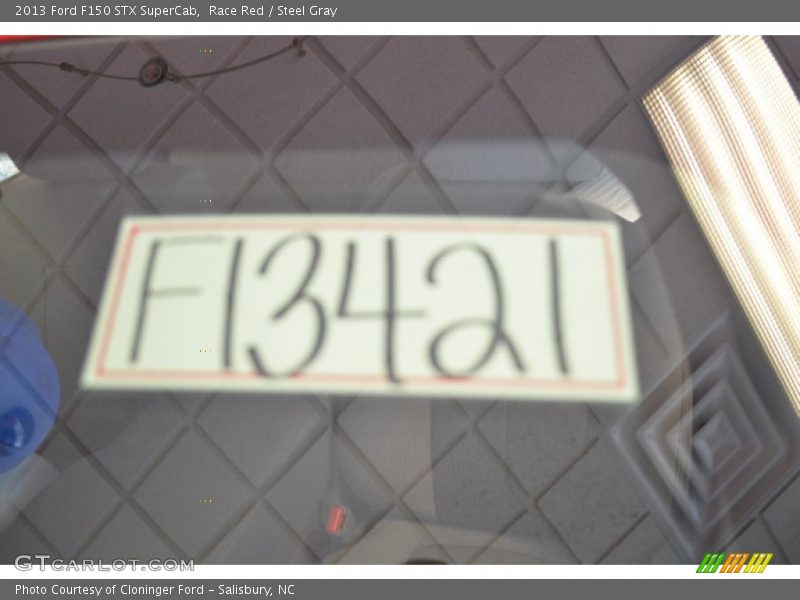 Race Red / Steel Gray 2013 Ford F150 STX SuperCab