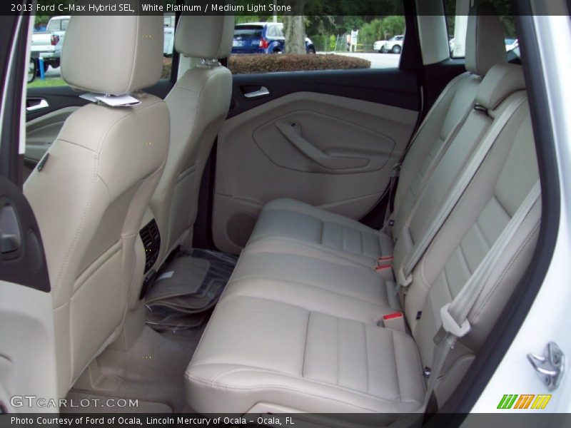 White Platinum / Medium Light Stone 2013 Ford C-Max Hybrid SEL