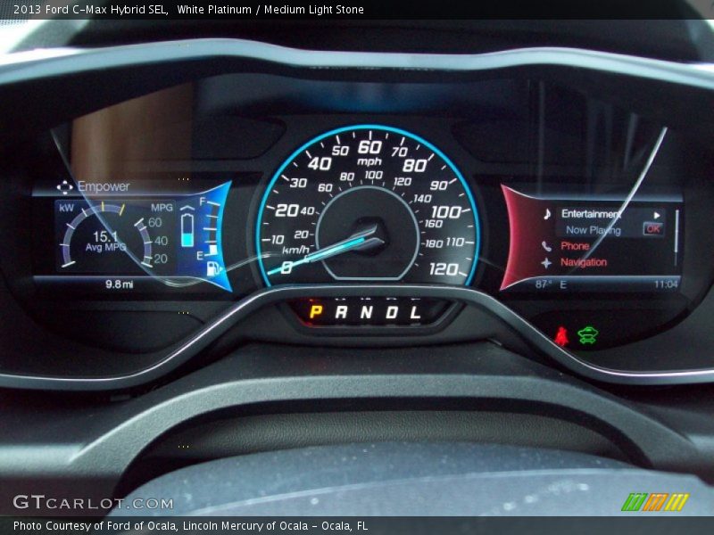 White Platinum / Medium Light Stone 2013 Ford C-Max Hybrid SEL