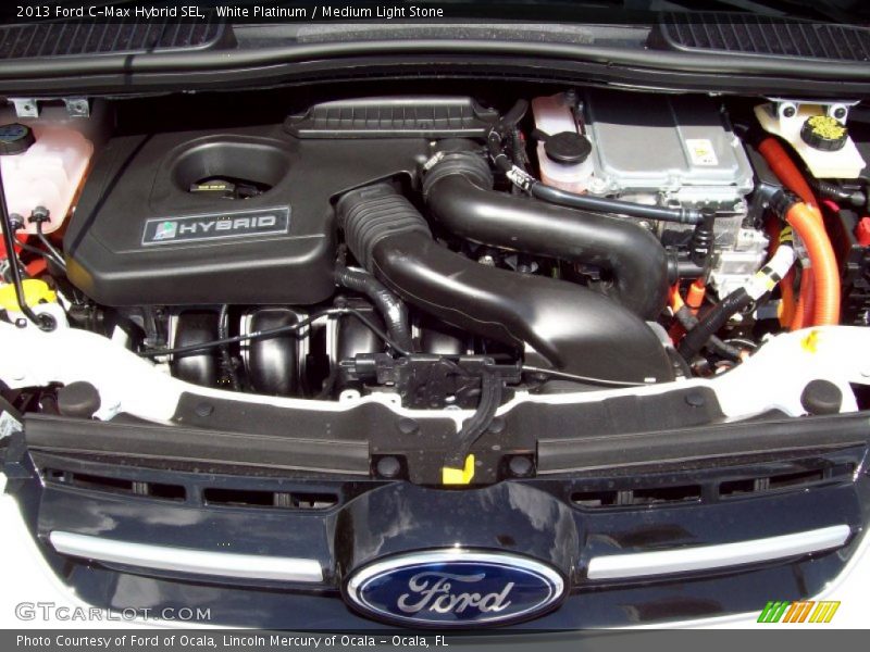 White Platinum / Medium Light Stone 2013 Ford C-Max Hybrid SEL