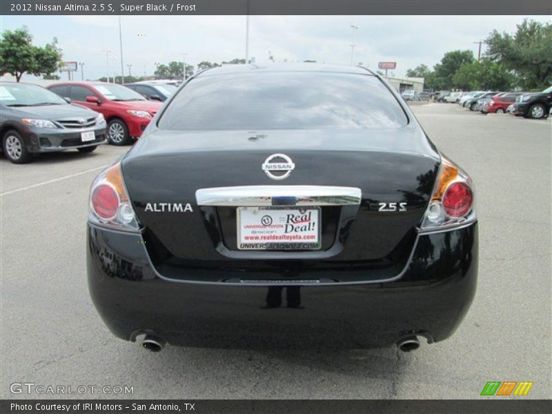 Super Black / Frost 2012 Nissan Altima 2.5 S