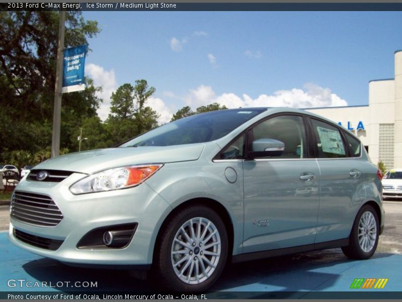 Ice Storm / Medium Light Stone 2013 Ford C-Max Energi