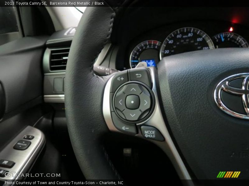 Barcelona Red Metallic / Black 2013 Toyota Camry SE
