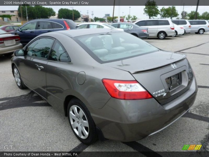 Sparkle Gray Pearl / Gray 2006 Honda Civic LX Coupe