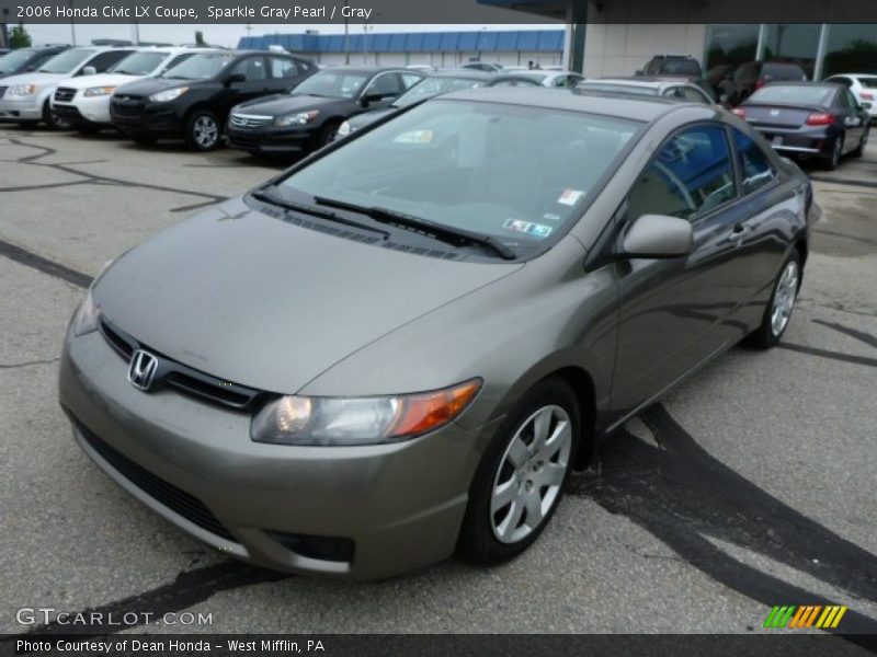 Sparkle Gray Pearl / Gray 2006 Honda Civic LX Coupe