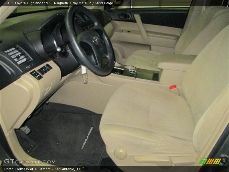 Magnetic Gray Metallic / Sand Beige 2012 Toyota Highlander V6