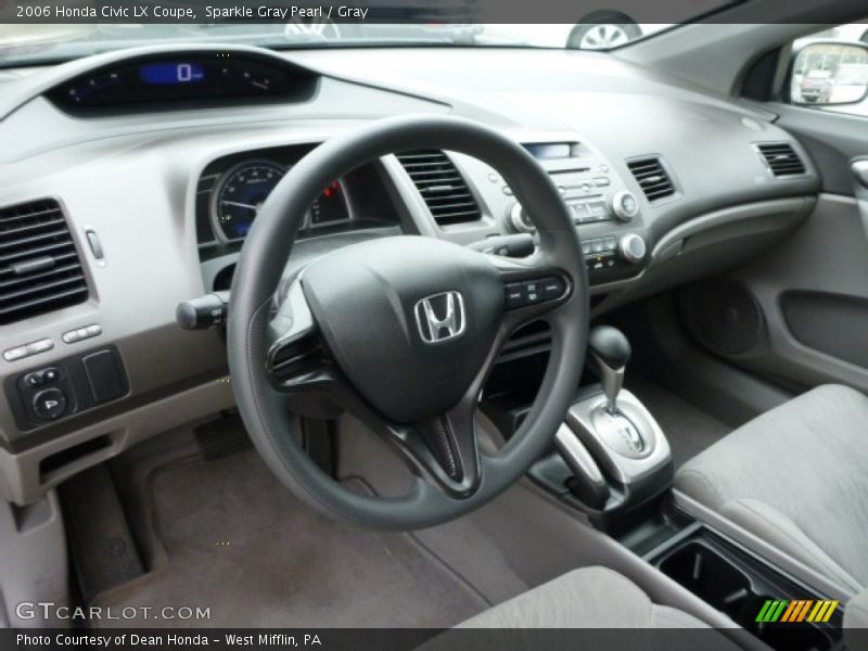 Sparkle Gray Pearl / Gray 2006 Honda Civic LX Coupe