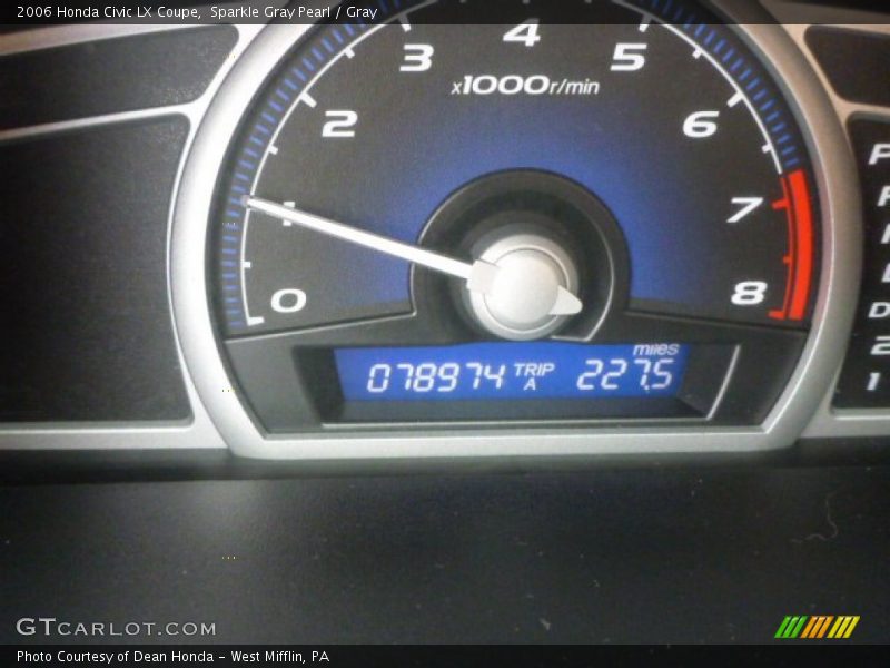 Sparkle Gray Pearl / Gray 2006 Honda Civic LX Coupe