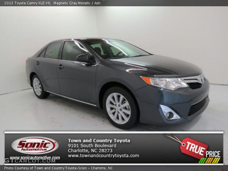 Magnetic Gray Metallic / Ash 2013 Toyota Camry XLE V6