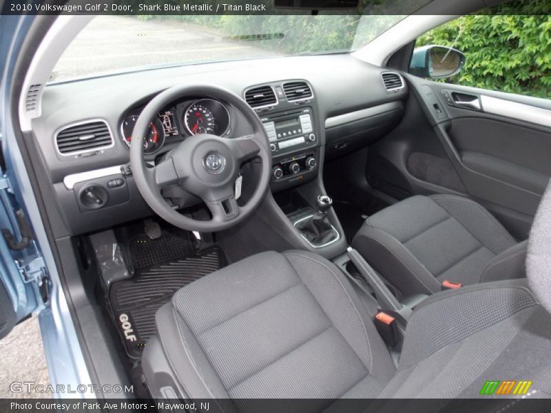  2010 Golf 2 Door Titan Black Interior