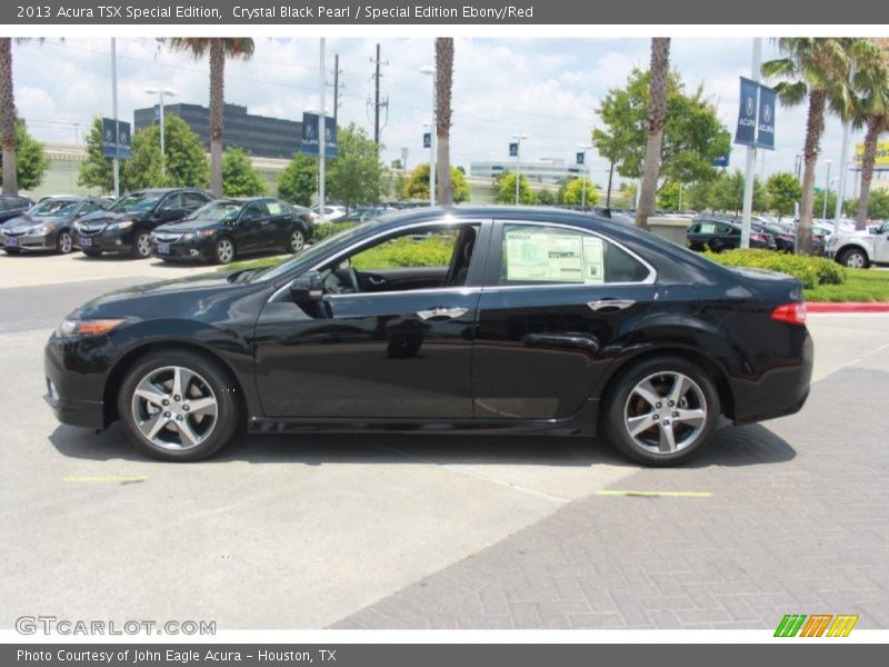 Crystal Black Pearl / Special Edition Ebony/Red 2013 Acura TSX Special Edition