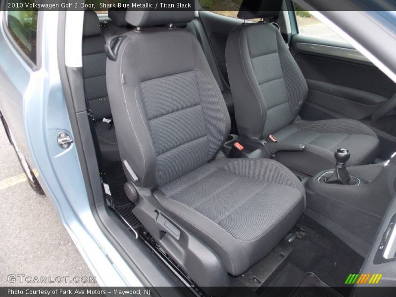 Front Seat of 2010 Golf 2 Door