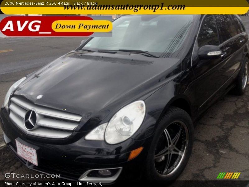 Black / Black 2006 Mercedes-Benz R 350 4Matic