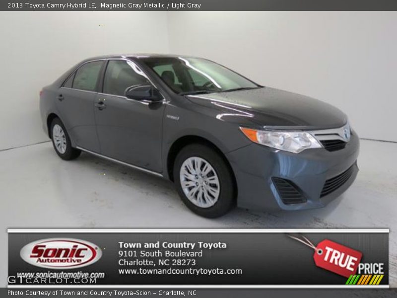 Magnetic Gray Metallic / Light Gray 2013 Toyota Camry Hybrid LE