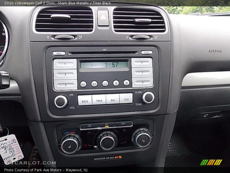 Controls of 2010 Golf 2 Door