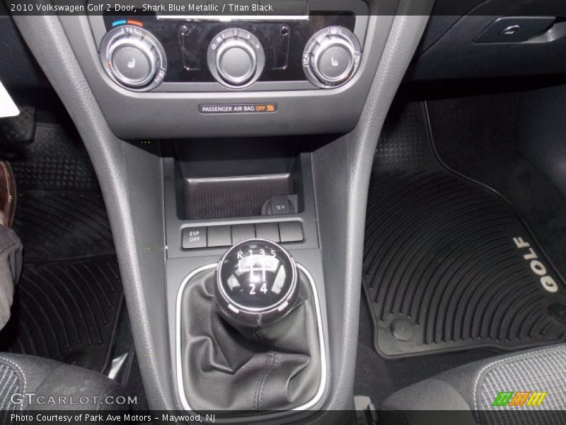  2010 Golf 2 Door 5 Speed Manual Shifter