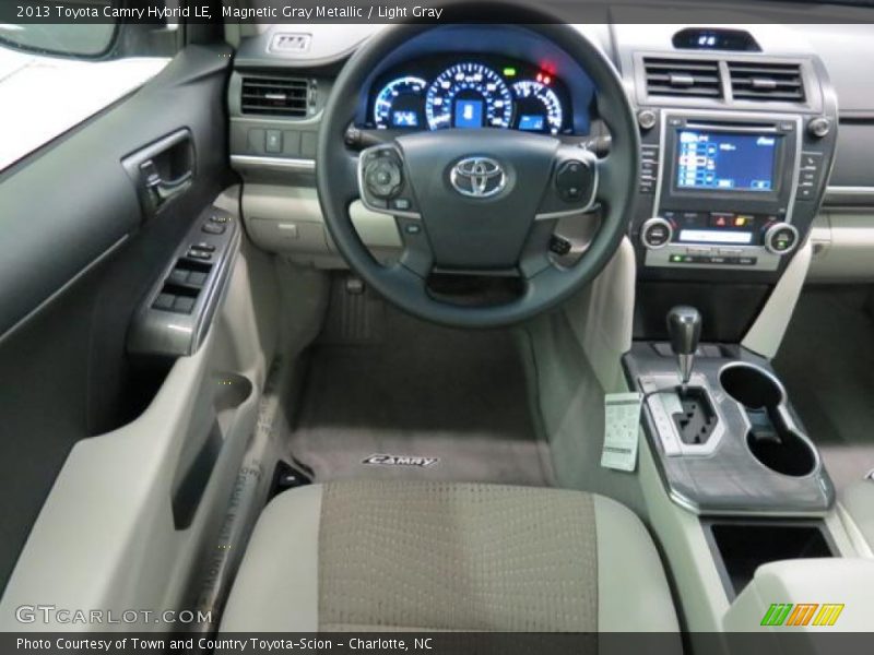 Magnetic Gray Metallic / Light Gray 2013 Toyota Camry Hybrid LE