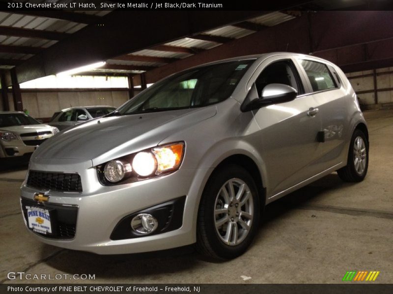 Silver Ice Metallic / Jet Black/Dark Titanium 2013 Chevrolet Sonic LT Hatch