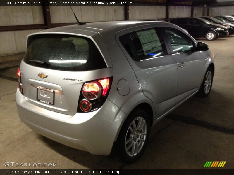 Silver Ice Metallic / Jet Black/Dark Titanium 2013 Chevrolet Sonic LT Hatch
