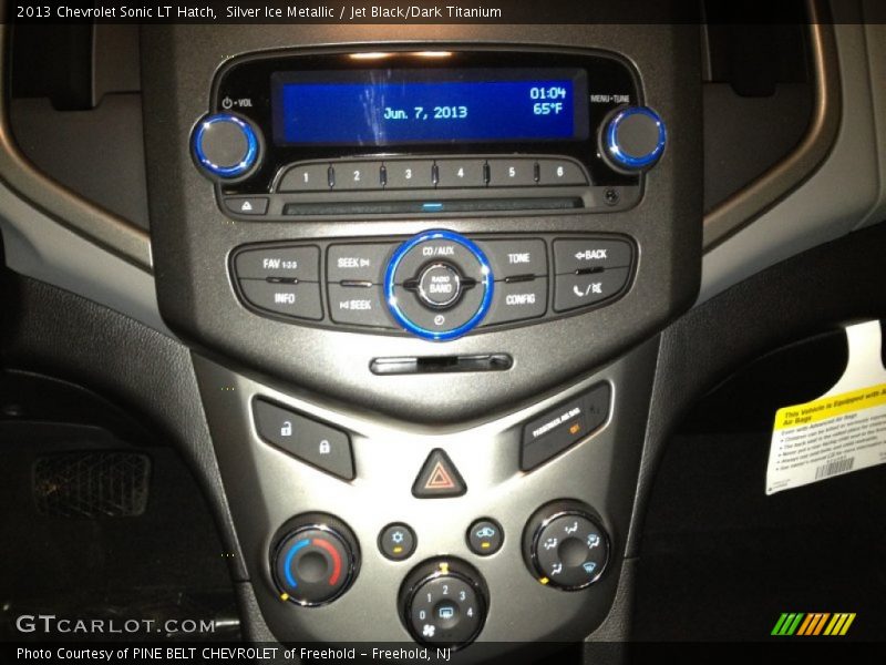 Silver Ice Metallic / Jet Black/Dark Titanium 2013 Chevrolet Sonic LT Hatch