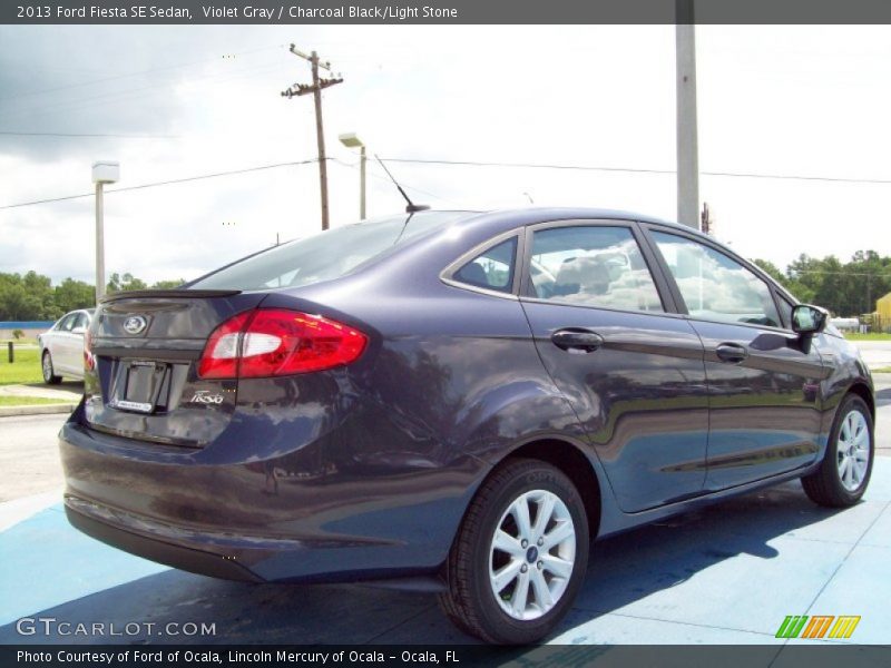Violet Gray / Charcoal Black/Light Stone 2013 Ford Fiesta SE Sedan