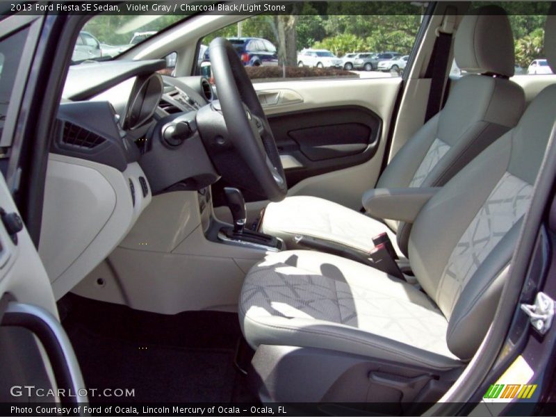 Violet Gray / Charcoal Black/Light Stone 2013 Ford Fiesta SE Sedan