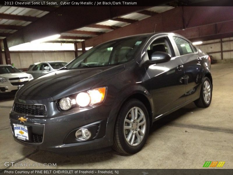 Cyber Gray Metallic / Jet Black/Dark Titanium 2013 Chevrolet Sonic LT Sedan