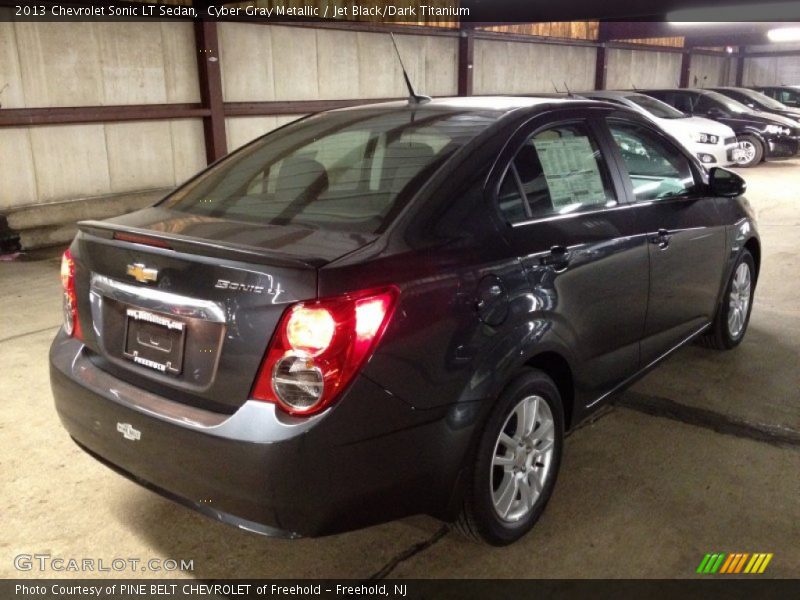Cyber Gray Metallic / Jet Black/Dark Titanium 2013 Chevrolet Sonic LT Sedan