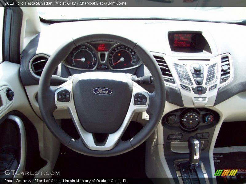 Violet Gray / Charcoal Black/Light Stone 2013 Ford Fiesta SE Sedan
