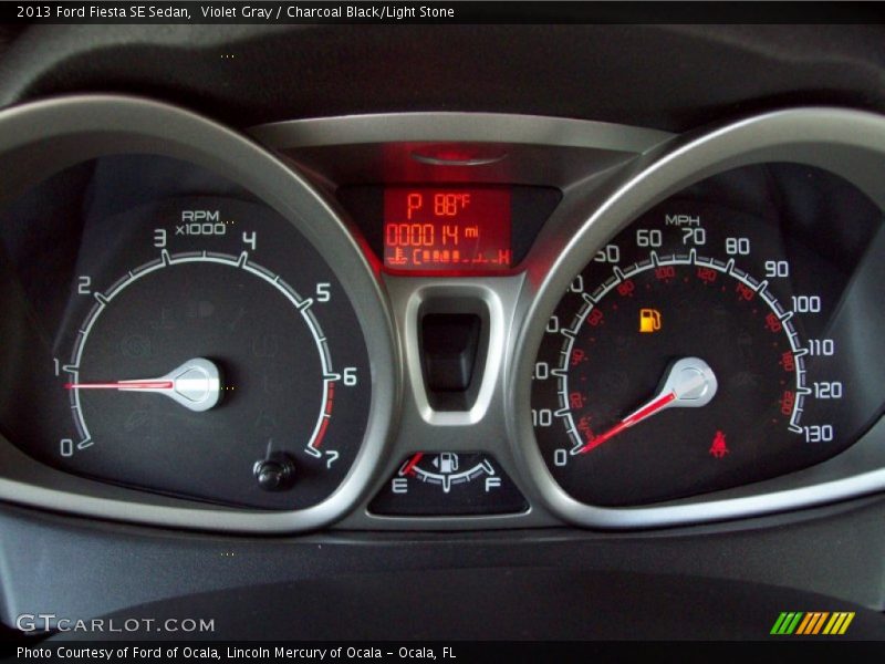 Violet Gray / Charcoal Black/Light Stone 2013 Ford Fiesta SE Sedan