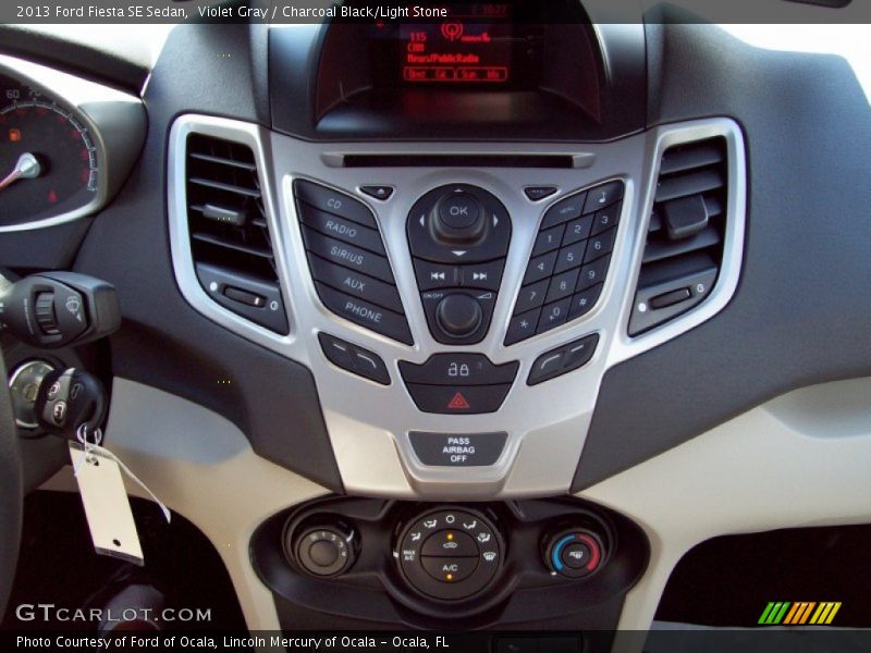 Violet Gray / Charcoal Black/Light Stone 2013 Ford Fiesta SE Sedan