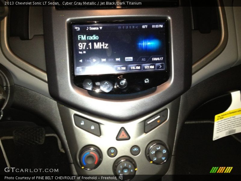 Cyber Gray Metallic / Jet Black/Dark Titanium 2013 Chevrolet Sonic LT Sedan