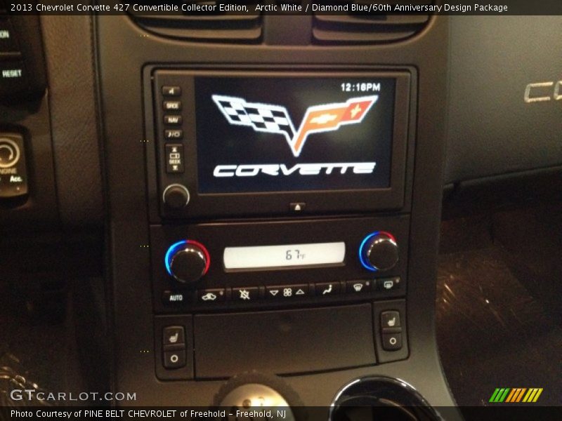 Arctic White / Diamond Blue/60th Anniversary Design Package 2013 Chevrolet Corvette 427 Convertible Collector Edition