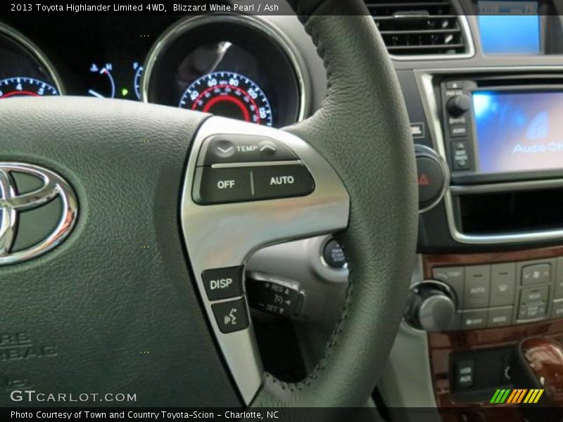 Blizzard White Pearl / Ash 2013 Toyota Highlander Limited 4WD